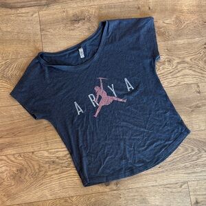 Game of thrones Arya Dark Gray Tee with Pink Graphic